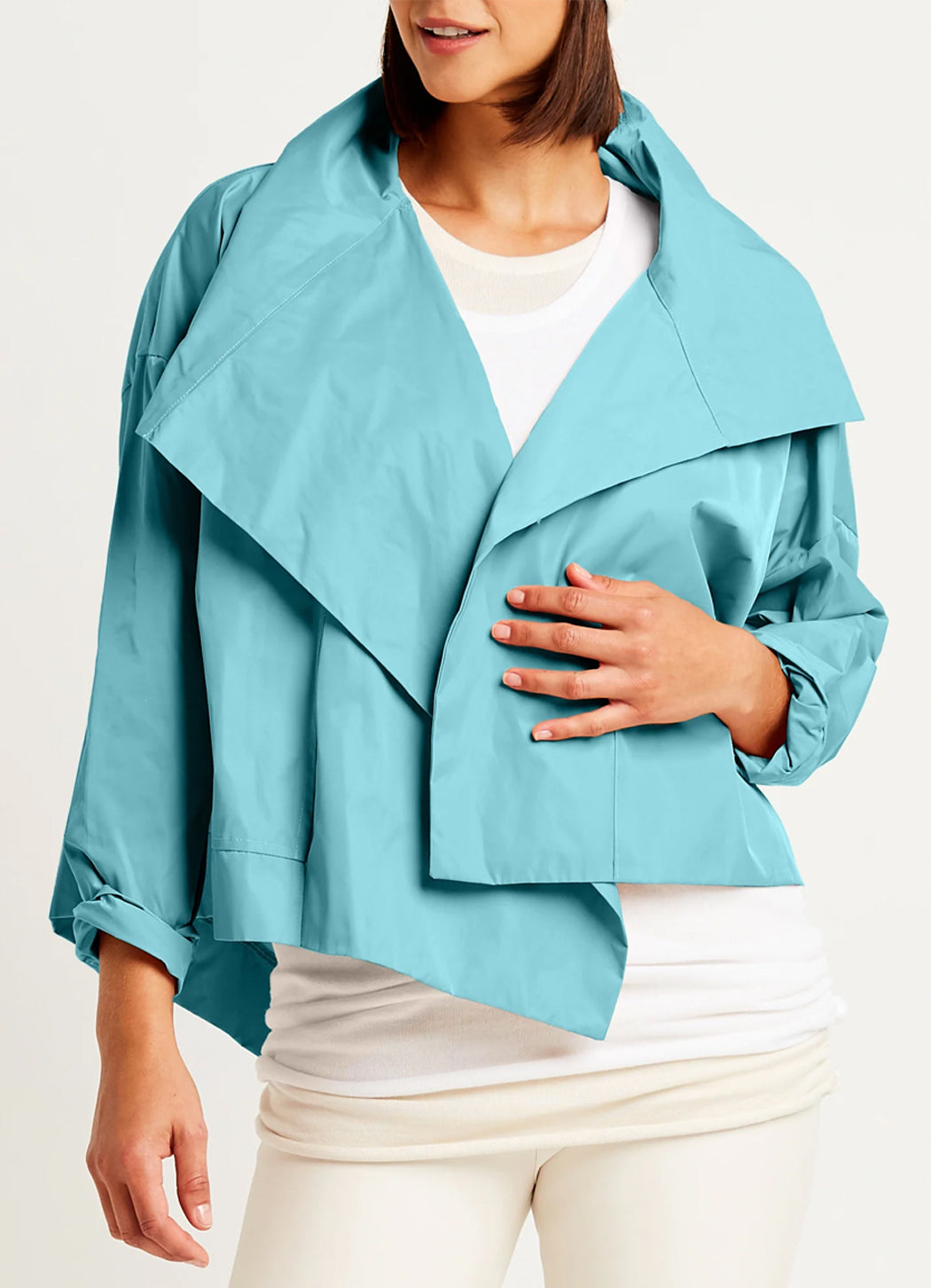 Planet Cropped Asymmetrical Jacket