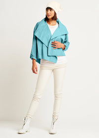 Planet Cropped Asymmetrical Jacket
