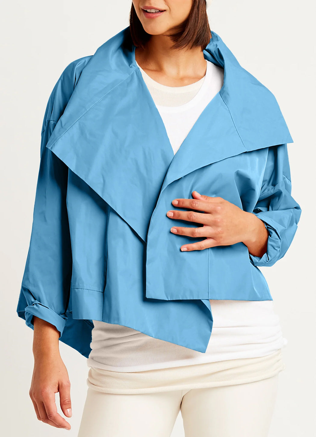 Planet Cropped Asymmetrical Jacket