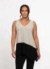 Sympli Color Block Reversible Angle Tank