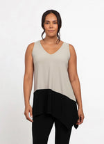 Sympli Color Block Reversible Angle Tank