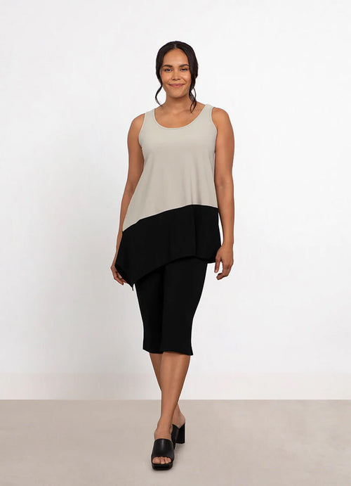 Sympli Color Block Reversible Angle Tank