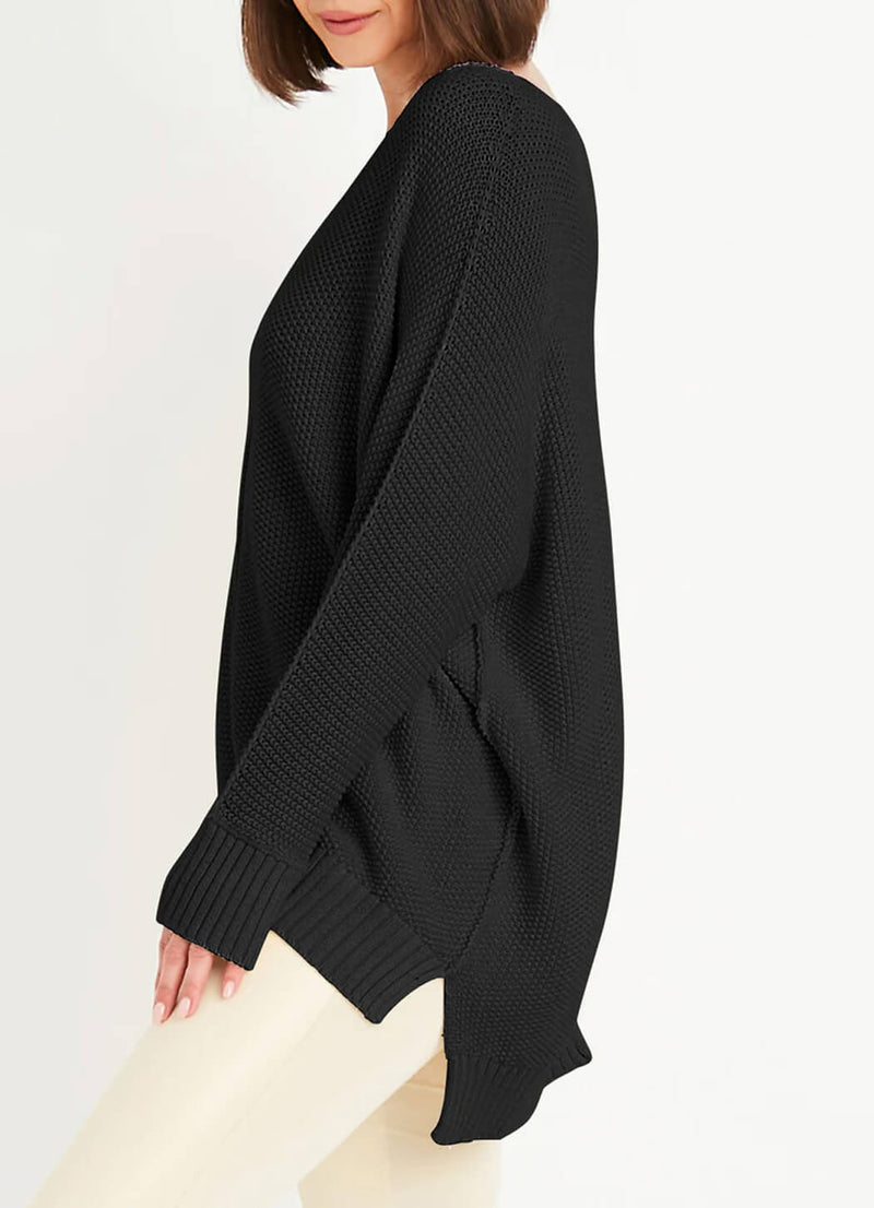 Planet Pebble V Neck Sweater