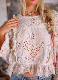 Magnolia Pearl Hermione Eyelet Blouse