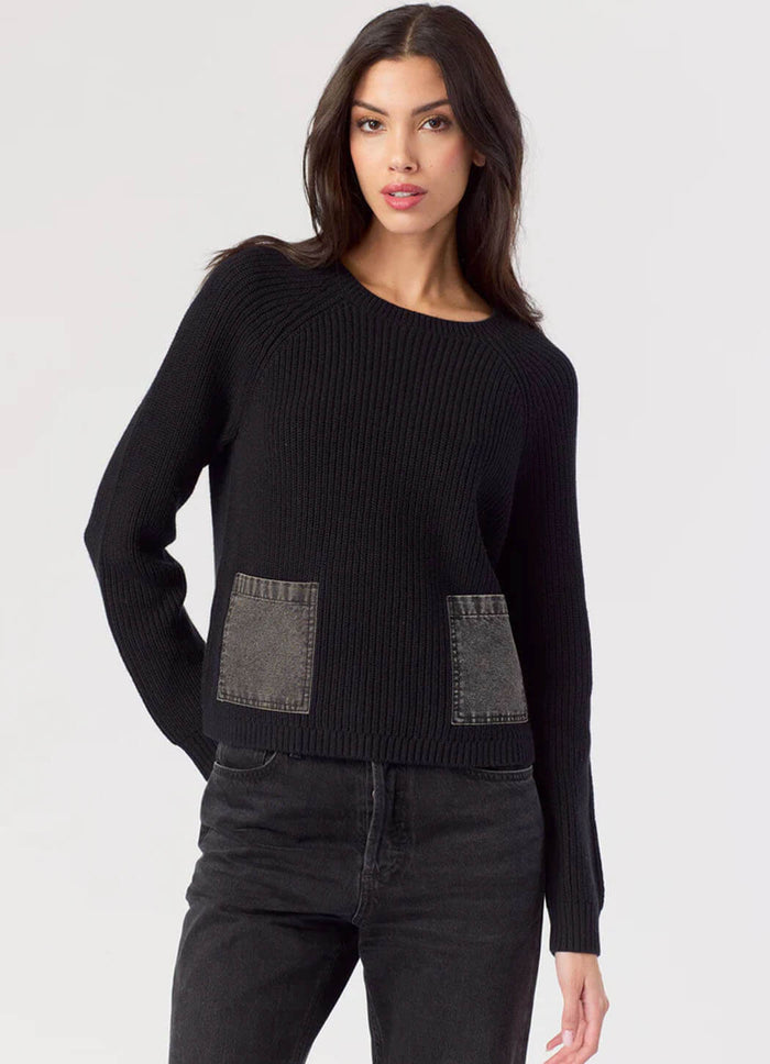 J. Society Denim 2 Pocket Shaker Crew