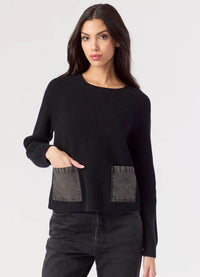 J. Society Denim 2 Pocket Shaker Crew