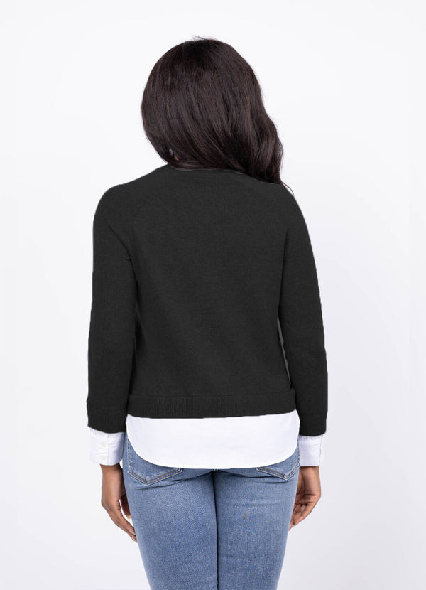 J Society Crew Neck Two-Fer