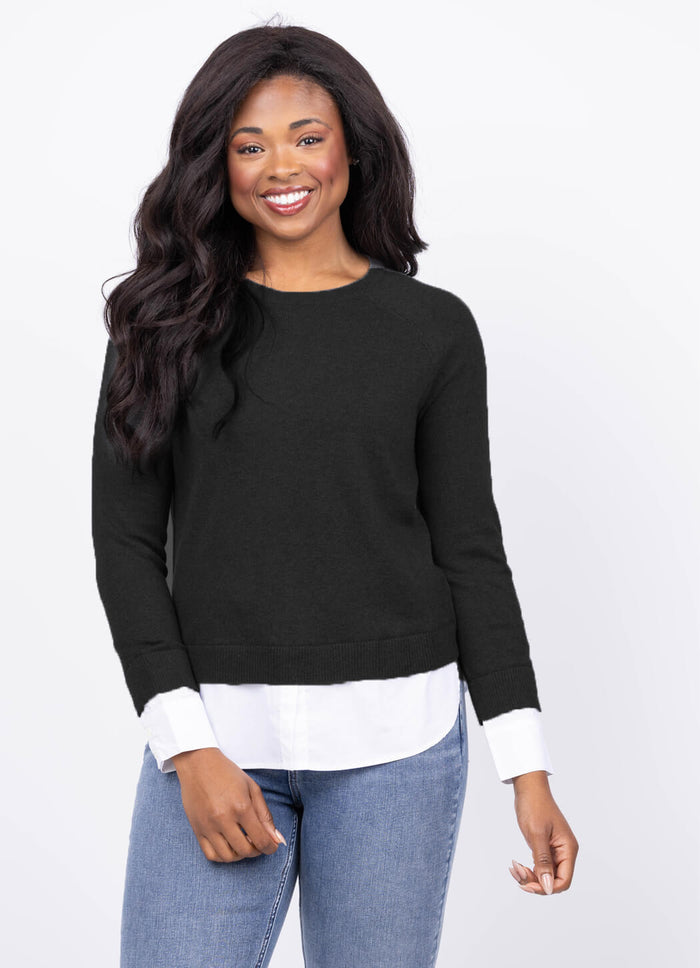 J Society Crew Neck Two-Fer
