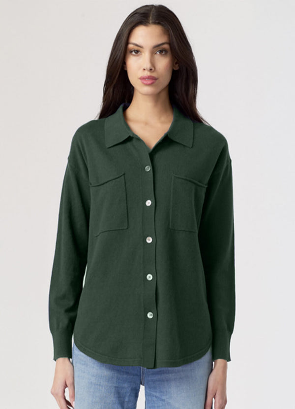 J Society Boyfriend Button Down Military