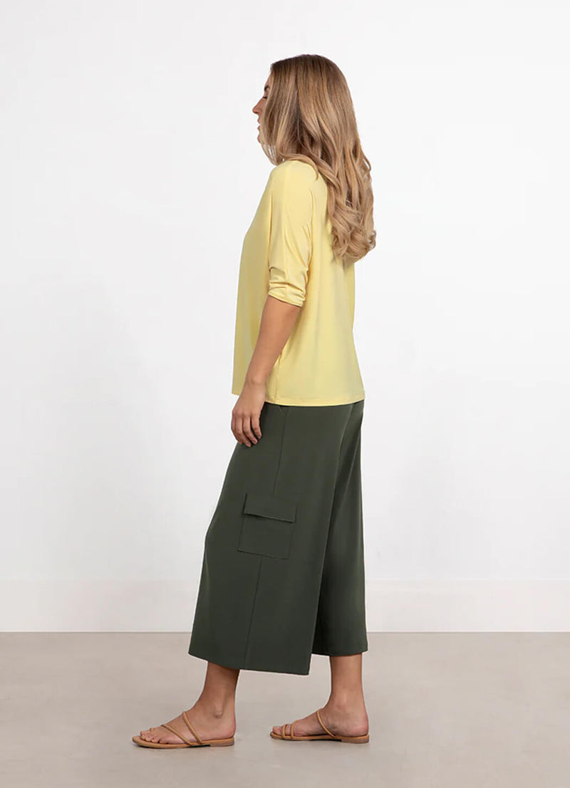 Sympli Reversible Cinch Top With Elbow Sleeve