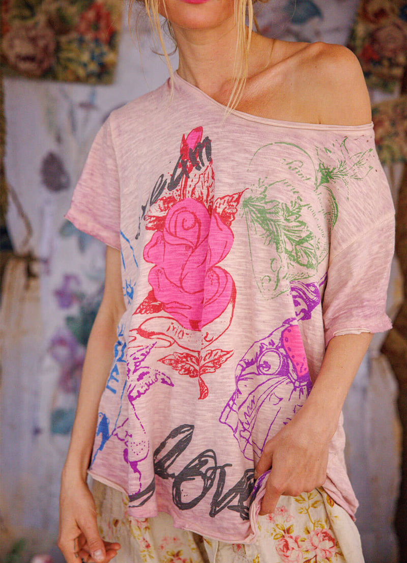 Magnolia Pearl Mixed Graphics Tee
