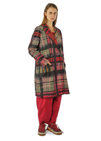 Rundholz Black Label Check Stretch Velvet Coat