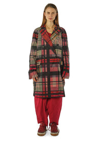 Rundholz Black Label Check Stretch Velvet Coat
