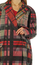 Rundholz Black Label Check Stretch Velvet Coat