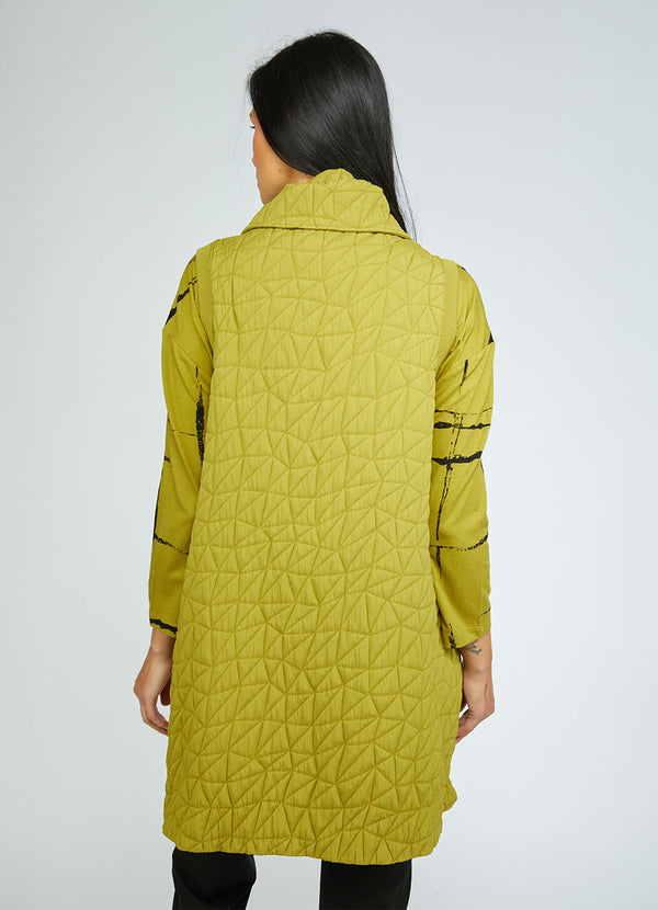 Olivia Kaleidoscope Quilt Angled Pocket Vest