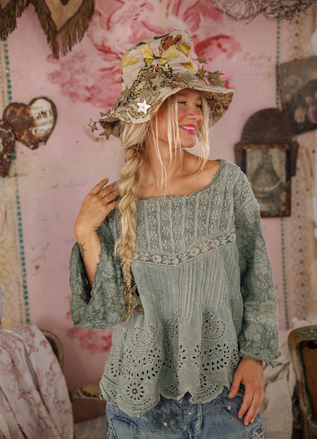 Magnolia Pearl Crochet Jodi Blouse
