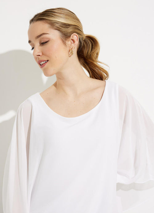Joseph Ribkoff Two-Layer Chiffon Top