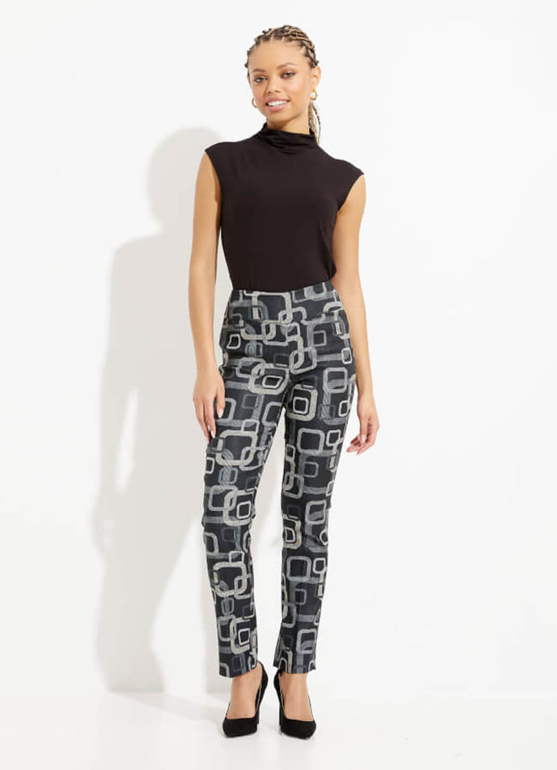 Joseph Ribkoff Abstract Motif Pants