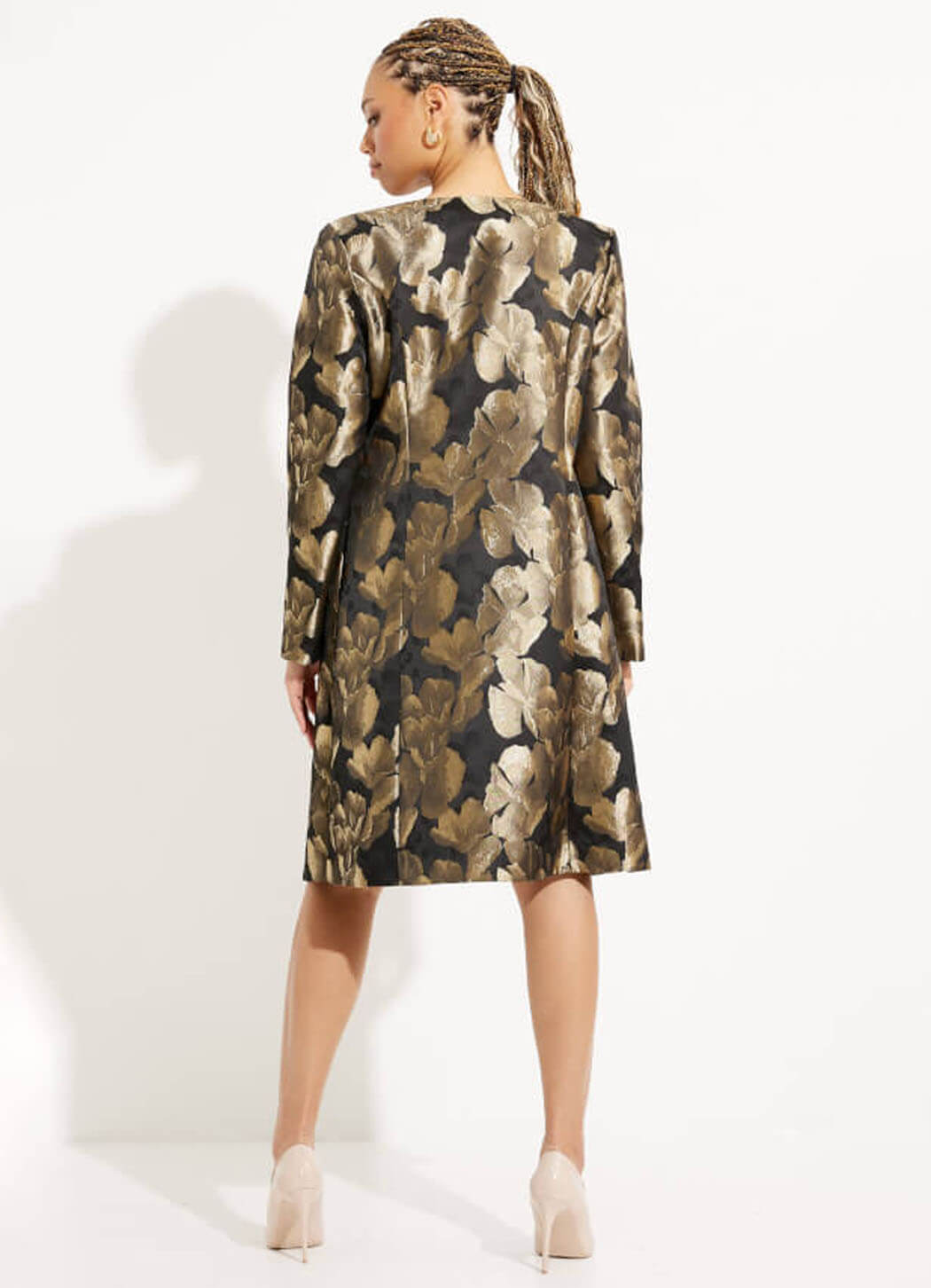 Joseph Ribkoff Foil Open Front Coat