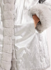 Joseph Ribkoff Faux Fur Reversible Puffer Coat