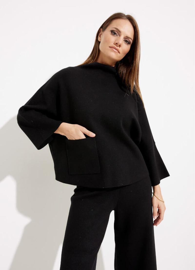 Joseph Ribkoff Funnel Collar Top