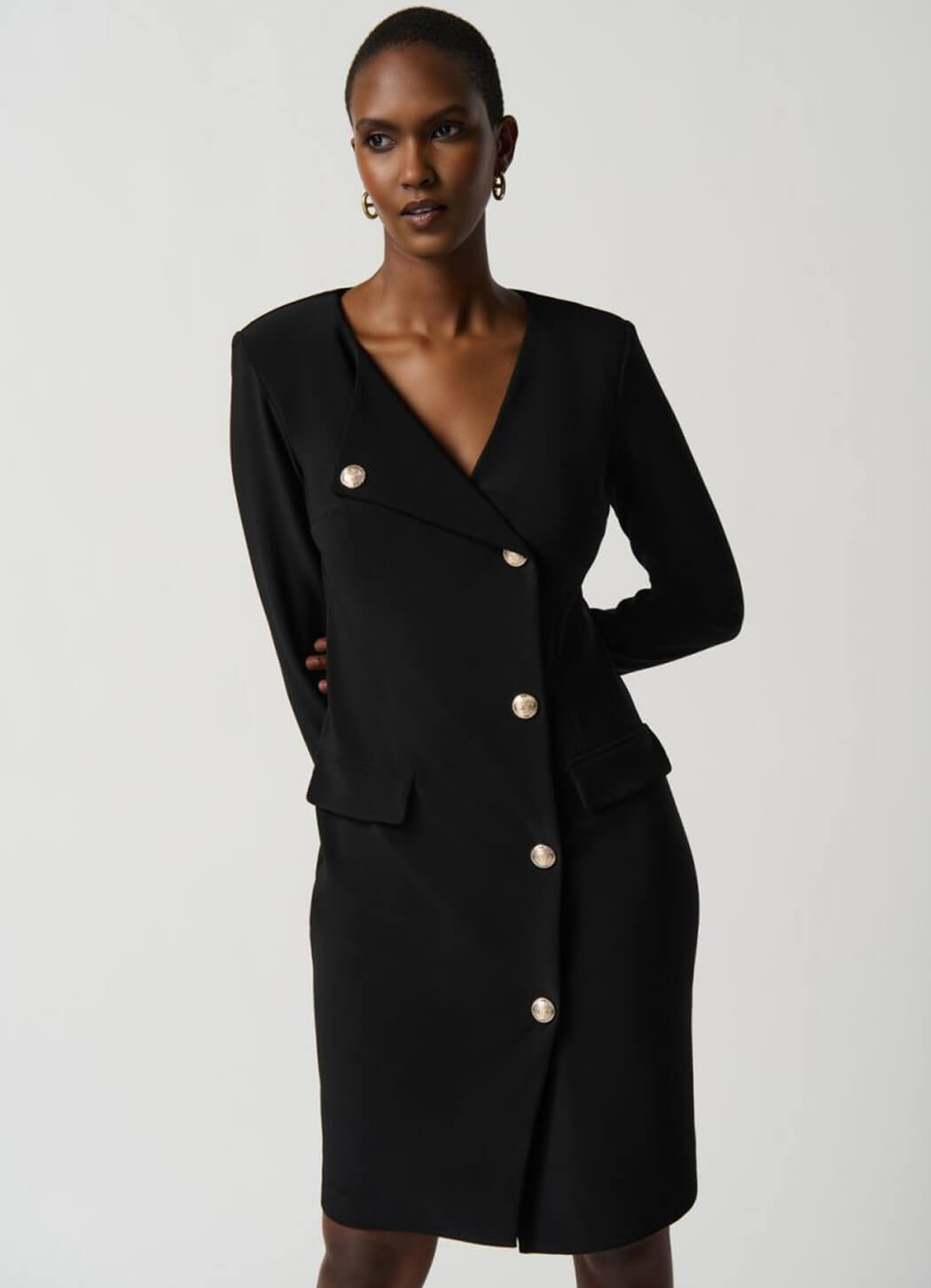 Joseph Ribkoff Asymmetrical Blazer Dress – Details Direct