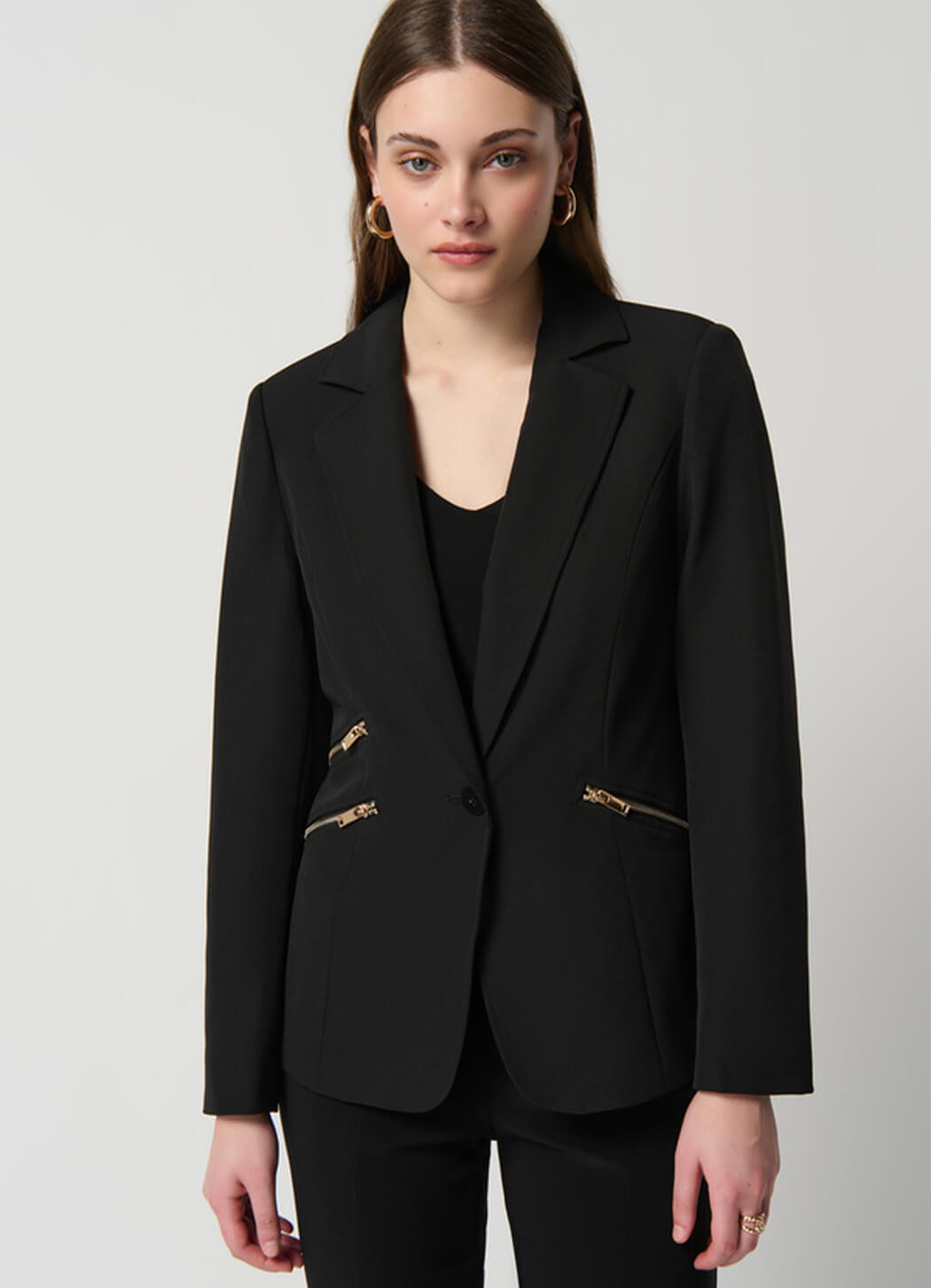 Joseph Ribkoff Zip Accent Blazer