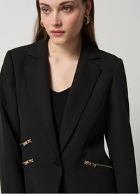 Joseph Ribkoff Zip Accent Blazer