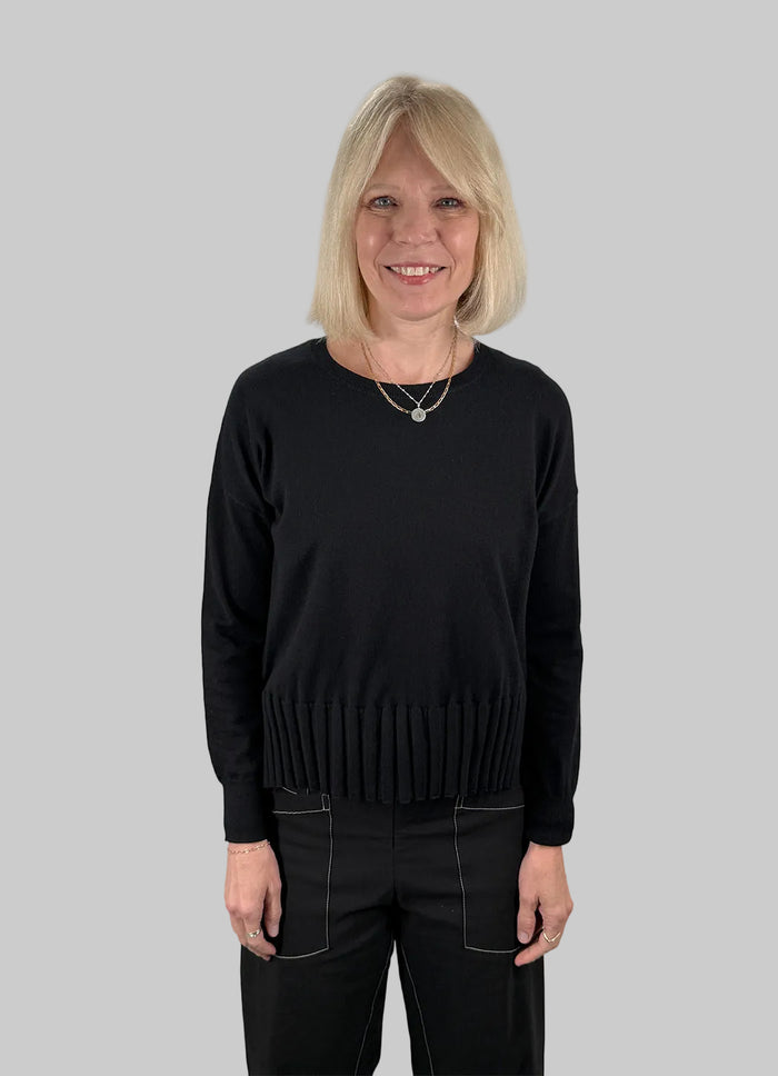 J. Society Rib Bottom Crew Sweater