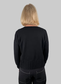 J. Society Rib Bottom Crew Sweater