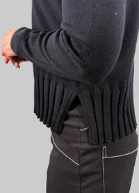 J. Society Rib Bottom Crew Sweater