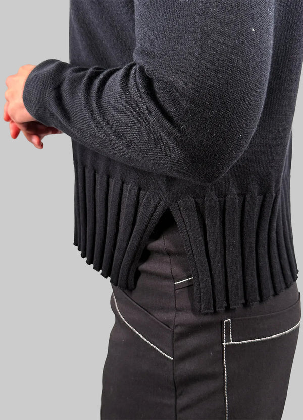 J. Society Rib Bottom Crew Sweater