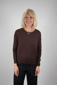 J. Society Rib Bottom Crew Sweater