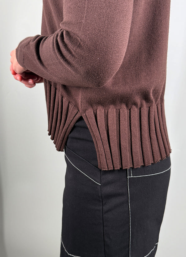 J. Society Rib Bottom Crew Sweater