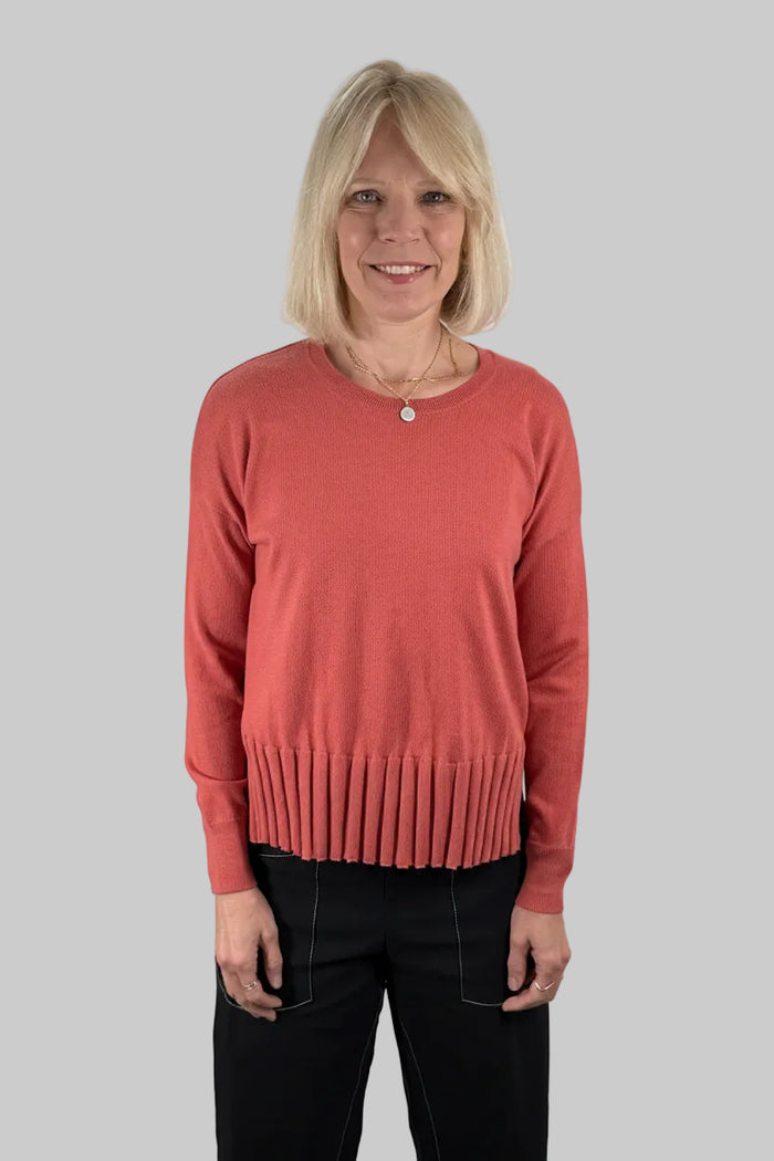J. Society Rib Bottom Crew Sweater