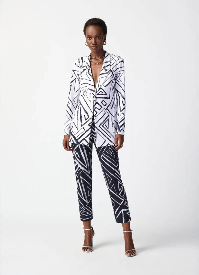 Joseph Ribkoff Abstract Print Blazer