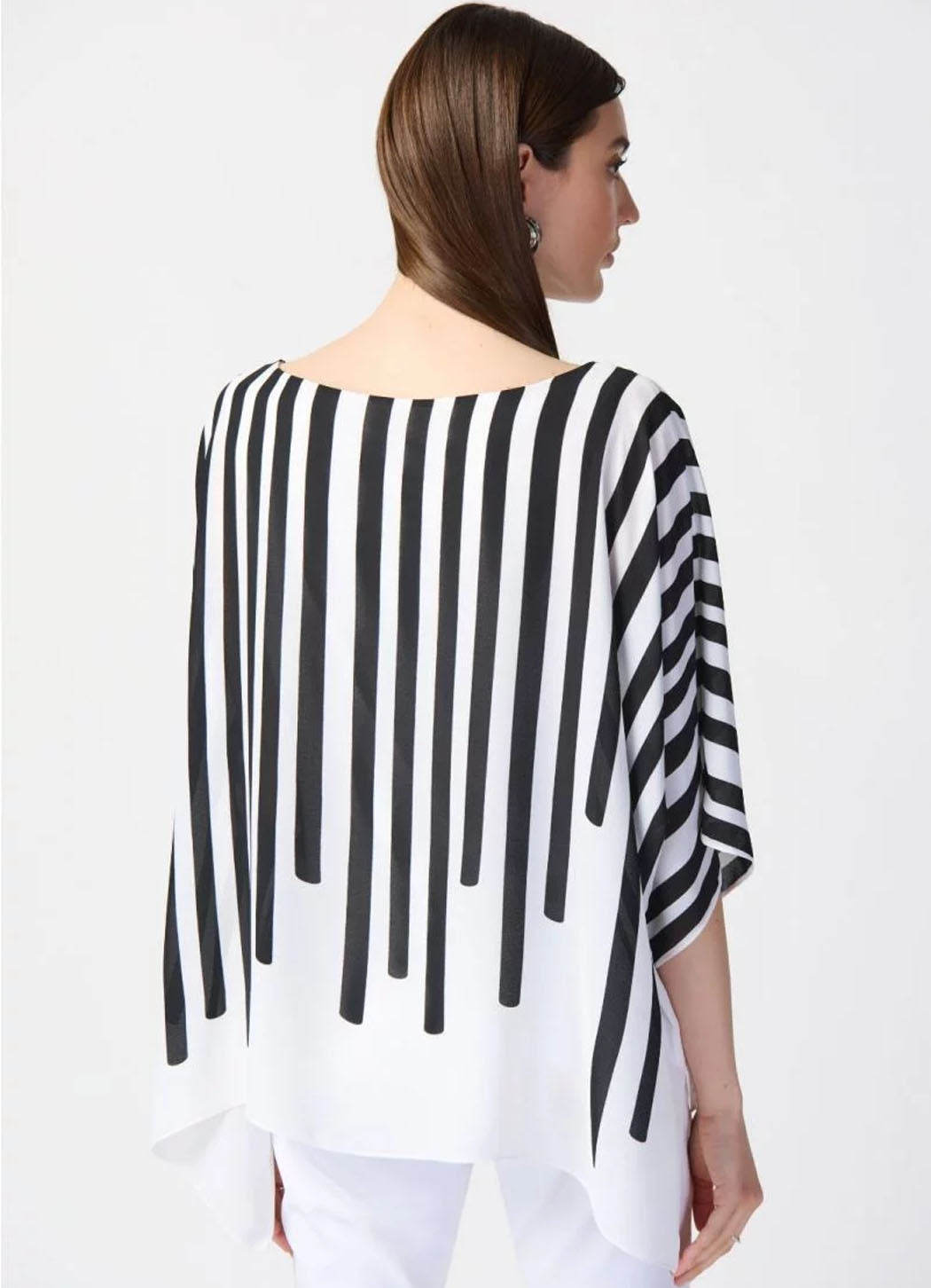 Joseph Ribkoff Abstract Print Poncho Top