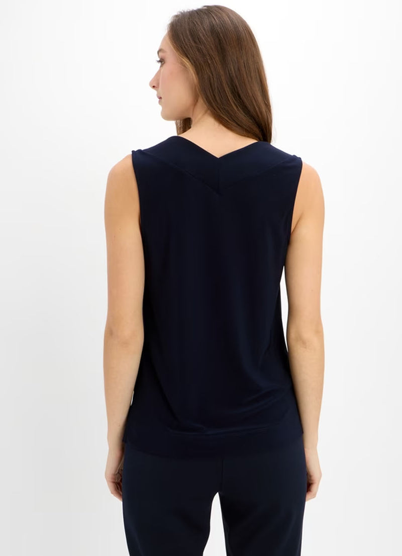Joseph Ribkoff V-Neck Crossover Tank