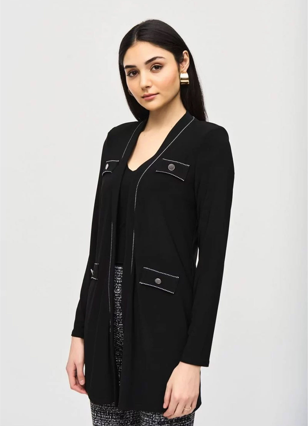 Joseph Ribkoff Trimmed Cardigan – Details Direct