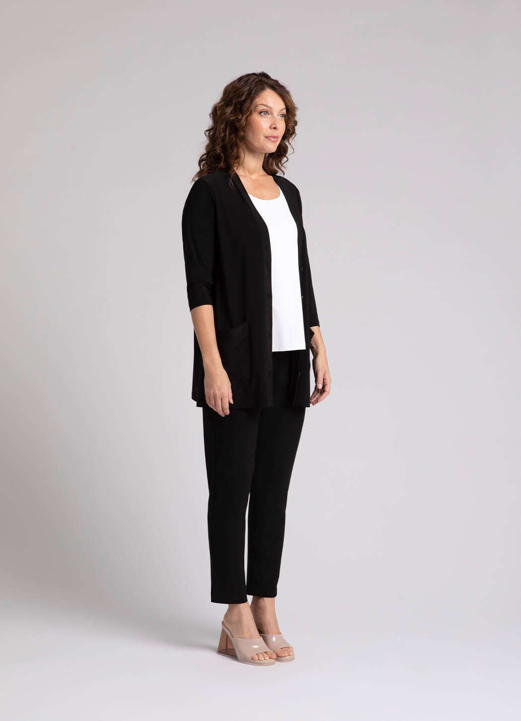 Sympli Classic Button Cardigan