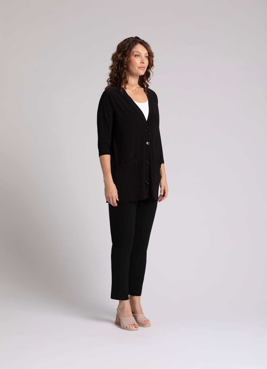 Sympli Classic Button Cardigan