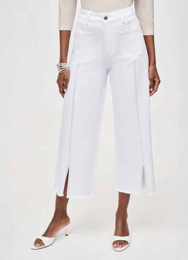 Joseph Ribkoff Culotte Jeans With Embellished Front Seam