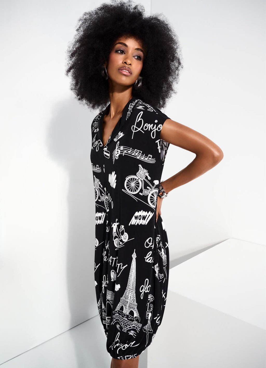 Joseph Ribkoff Bubble Hem Dress – Details Direct