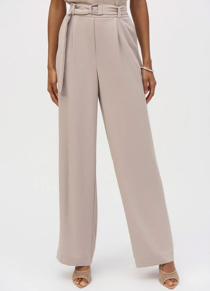 Joseph Ribkoff Wide-Leg Pull-On Pant with Belt – Details Direct