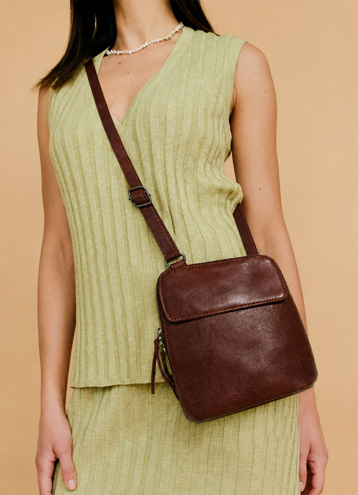 Latico Leathers Lucy Handcrafted Leather Crossbody