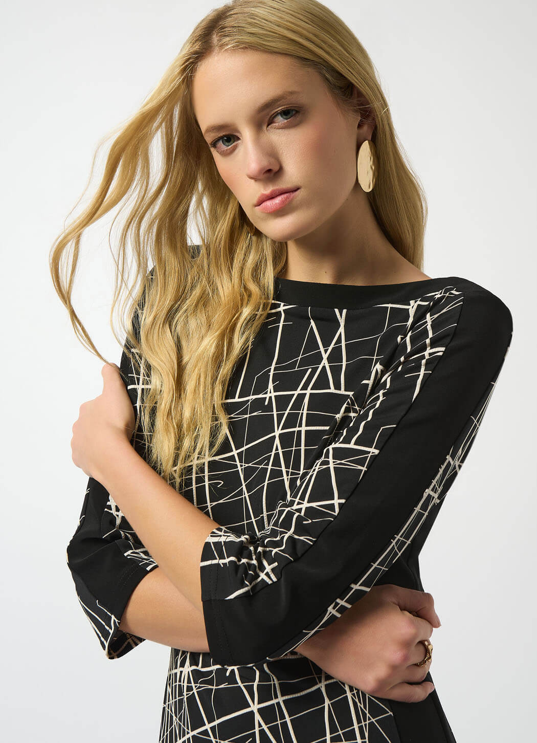 Joseph Ribkoff Abstract Print Sheath Dress