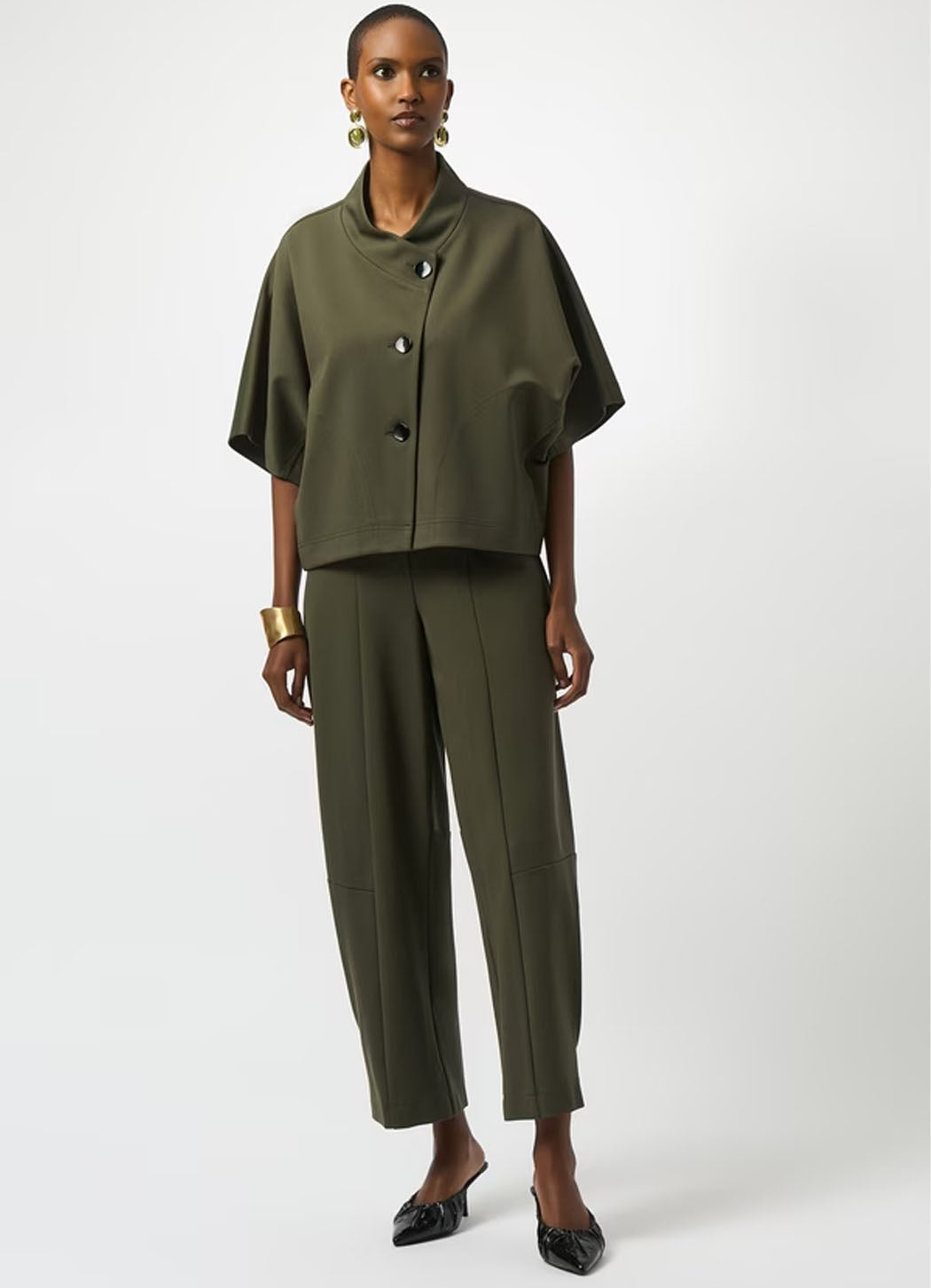 Joseph Ribkoff Knit Barrel-Leg Pant