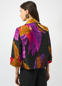 Joseph Ribkoff Abstract Print Boxy Blazer