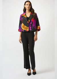 Joseph Ribkoff Abstract Print Boxy Blazer