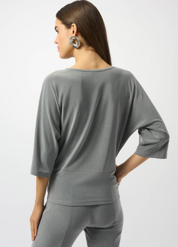 Joseph Ribkoff Crew Neck Pullover With Knot